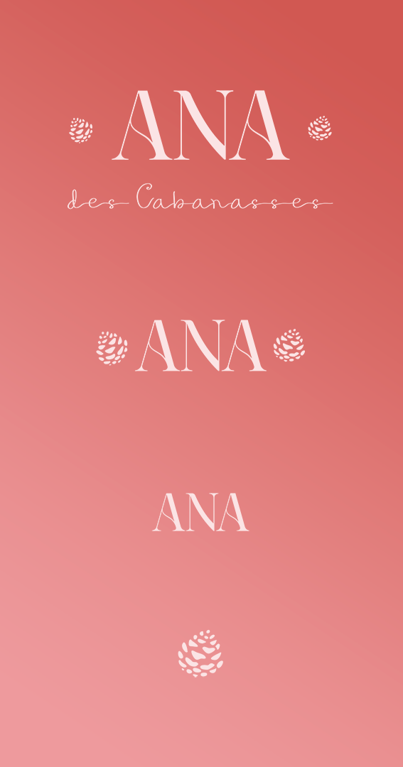 Image d'un ensemble de logos adaptatifs en blanc sur fond rose.