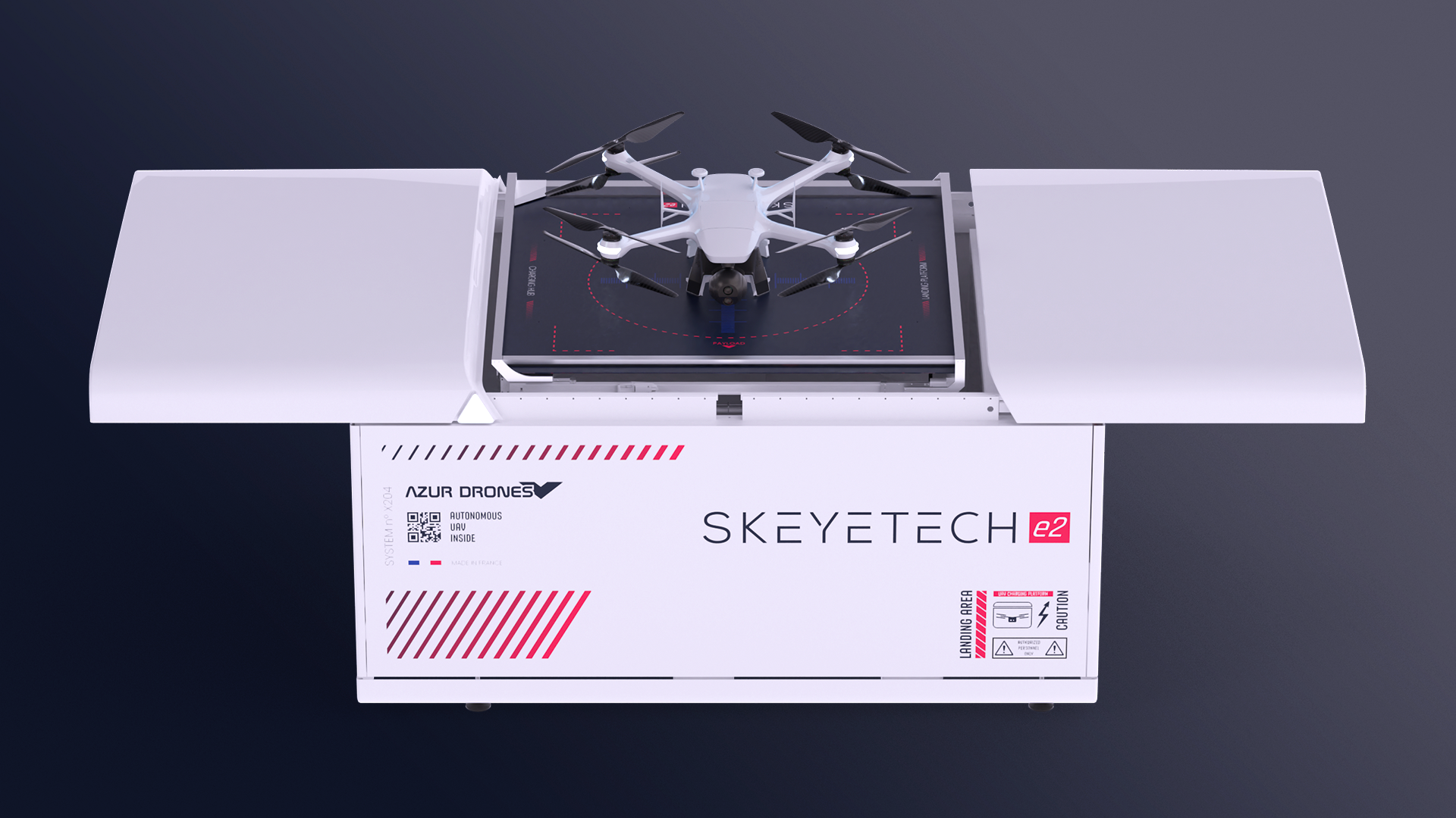 Image du drone AzurDrones que nous avons conçu.
