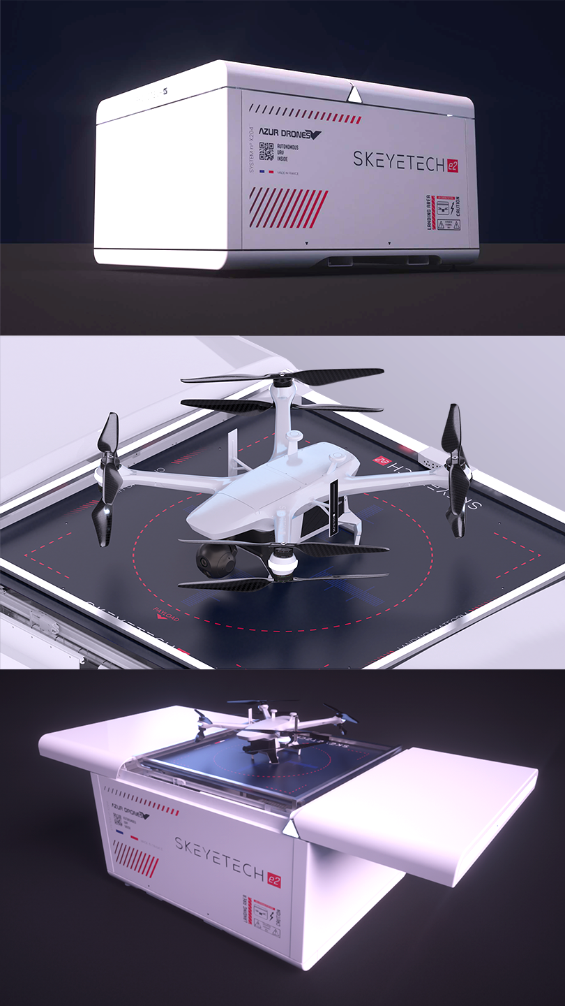 Image du drone AzurDrones que nous avons conçu.