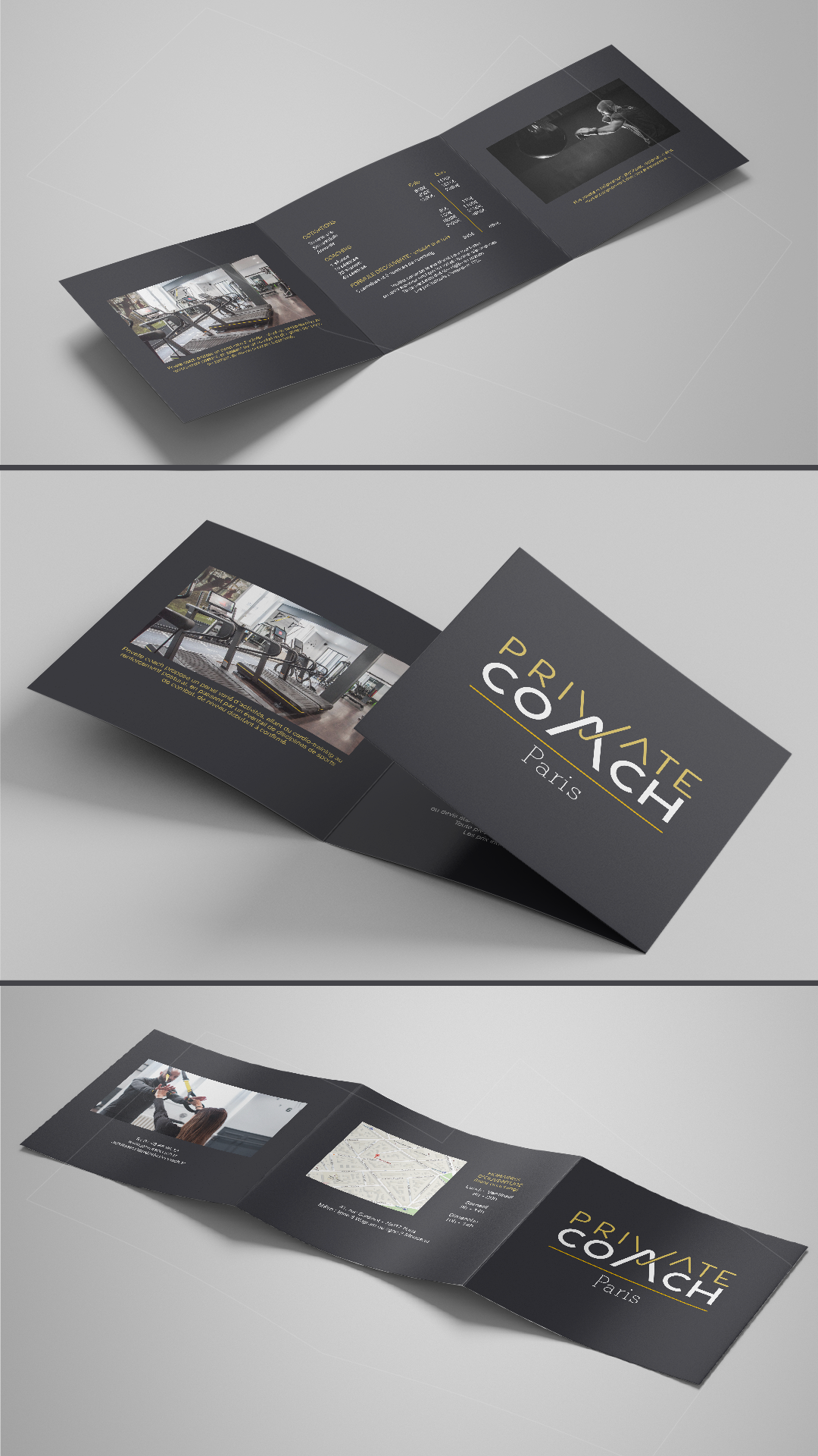 Une image du dépliant de prix de Private Coach.